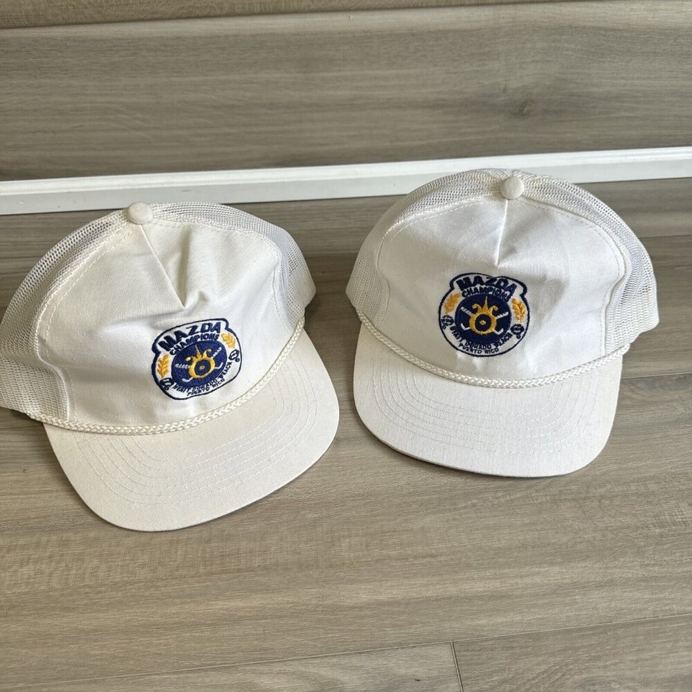Vintage Mazda Championships Puerto Rico Mens Snapback  Rope Golf‎ Hat Falcon